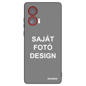 Picasee fekete szilikon tok az alábbi mobiltelefonokra Motorola Edge 50 Fusion - Saját fotó/motívum