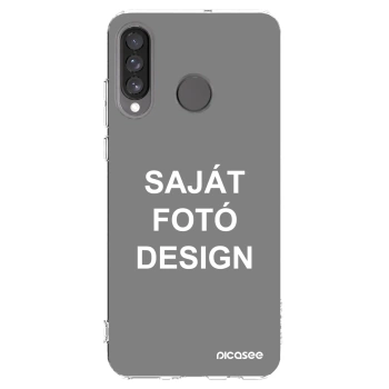 Picasee átlátszó szilikon tok az alábbi mobiltelefonokra Huawei P30 Lite - Saját fotó/motívum