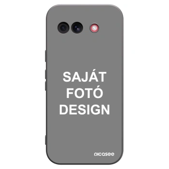 Picasee fekete szilikon tok az alábbi mobiltelefonokra Google Pixel 10a - Saját fotó/motívum
