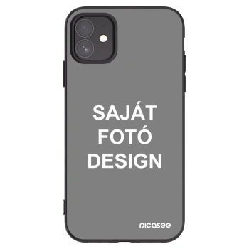 Picasee fekete szilikon tok az alábbi mobiltelefonokra Apple iPhone 11 - Saját fotó/motívum