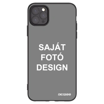Picasee fekete szilikon tok az alábbi mobiltelefonokra Apple iPhone 11 Pro Max - Saját fotó/motívum
