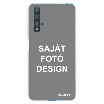Picasee átlátszó szilikon tok az alábbi mobiltelefonokra Huawei Nova 5T - Saját fotó/motívum