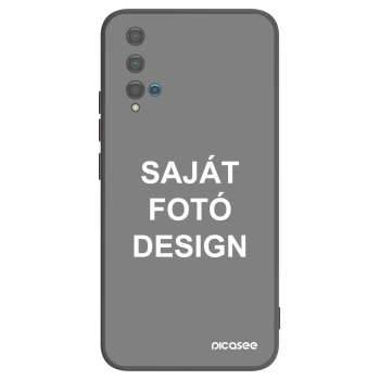 Picasee fekete szilikon tok az alábbi mobiltelefonokra Huawei Nova 5T - Saját fotó/motívum