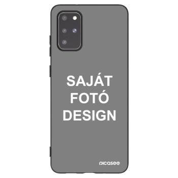 Picasee fekete szilikon tok az alábbi mobiltelefonokra Samsung Galaxy S20+ G985F - Saját fotó/motívum