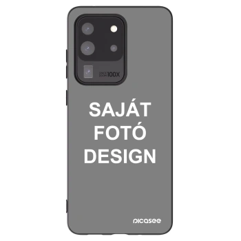 Picasee fekete szilikon tok az alábbi mobiltelefonokra Samsung Galaxy S20 Ultra 5G G988F - Saját fotó/motívum