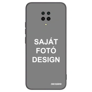 Picasee fekete szilikon tok az alábbi mobiltelefonokra Xiaomi Redmi Note 9 Pro - Saját fotó/motívum