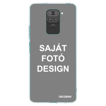 Picasee fekete szilikon tok az alábbi mobiltelefonokra Xiaomi Redmi Note 9 - Saját fotó/motívum