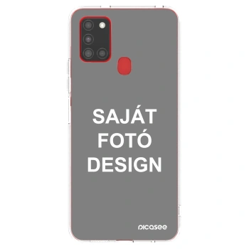 Picasee átlátszó szilikon tok az alábbi mobiltelefonokra Samsung Galaxy A21s - Saját fotó/motívum