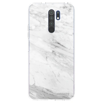 Picasee átlátszó szilikon tok az alábbi mobiltelefonokra Xiaomi Redmi 9 - White marble