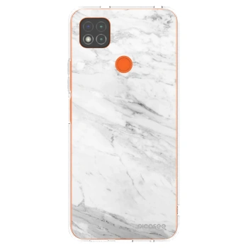 Picasee átlátszó szilikon tok az alábbi mobiltelefonokra Xiaomi Redmi 9C - White marble