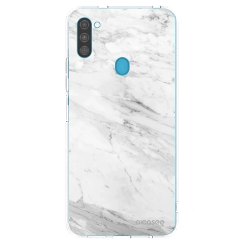 Picasee átlátszó szilikon tok az alábbi mobiltelefonokra Samsung Galaxy M11 - White marble