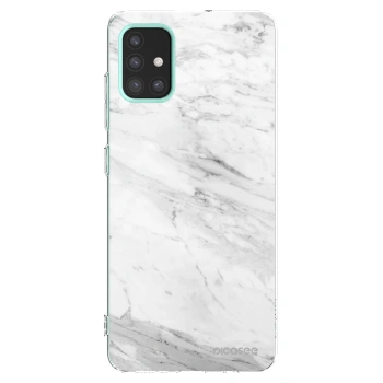 Picasee átlátszó szilikon tok az alábbi mobiltelefonokra Samsung Galaxy M31s - White marble
