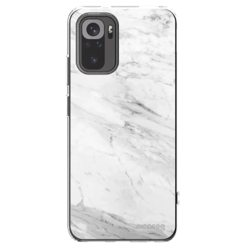 Picasee átlátszó szilikon tok az alábbi mobiltelefonokra Xiaomi Redmi Note 10 - White marble