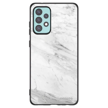 Picasee fekete szilikon tok az alábbi mobiltelefonokra Samsung Galaxy A72 A725F - White marble