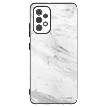 Picasee fekete szilikon tok az alábbi mobiltelefonokra Samsung Galaxy A32 5G A326B - White marble