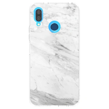 Picasee átlátszó szilikon tok az alábbi mobiltelefonokra Huawei P20 Lite - White marble