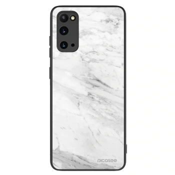 Szilikon tok erre a típusra Samsung Galaxy S20 G980F - White marble