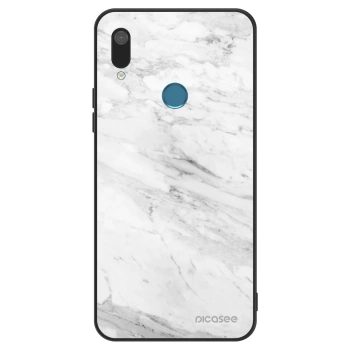 Szilikon tok erre a típusra Huawei Y7 2019 - White marble