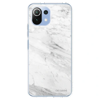 Picasee átlátszó szilikon tok az alábbi mobiltelefonokra Xiaomi Mi 11 Lite - White marble