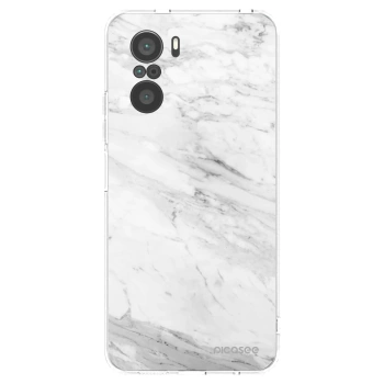 Picasee átlátszó szilikon tok az alábbi mobiltelefonokra Xiaomi Poco F3 - White marble