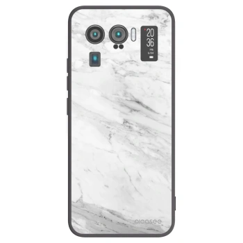 Picasee fekete szilikon tok az alábbi mobiltelefonokra Xiaomi Mi 11 Ultra - White marble