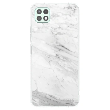 Picasee átlátszó szilikon tok az alábbi mobiltelefonokra Samsung Galaxy A22 A226B 5G - White marble