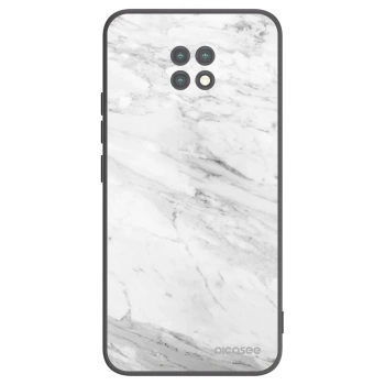 Picasee fekete szilikon tok az alábbi mobiltelefonokra Xiaomi Redmi Note 9T - White marble