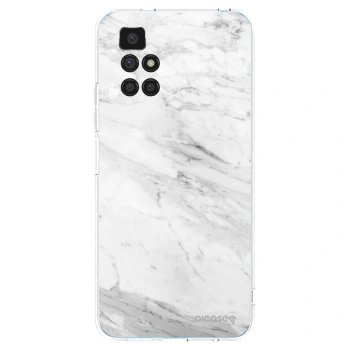 Picasee átlátszó szilikon tok az alábbi mobiltelefonokra Xiaomi Redmi 10 - White marble