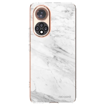 Picasee átlátszó szilikon tok az alábbi mobiltelefonokra Huawei Nova 9 - White marble