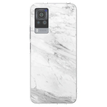 Picasee átlátszó szilikon tok az alábbi mobiltelefonokra Vivo X60 Pro 5G - White marble