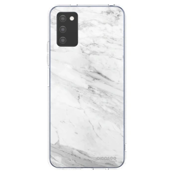Tok az alábbi mobiltelefonokra Samsung Galaxy A03s A037G - White marble