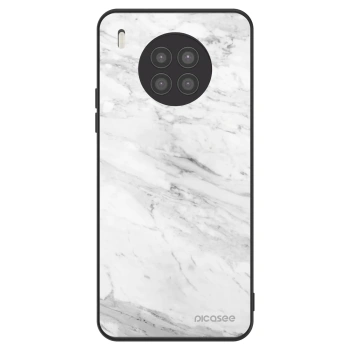 Szilikon tok erre a típusra Huawei Nova 8i - White marble