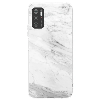 Picasee átlátszó szilikon tok az alábbi mobiltelefonokra Xiaomi Poco M3 Pro 5G - White marble