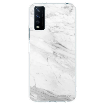 Picasee átlátszó szilikon tok az alábbi mobiltelefonokra Vivo Y11s - White marble
