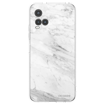 Picasee átlátszó szilikon tok az alábbi mobiltelefonokra Vivo Y33s - White marble