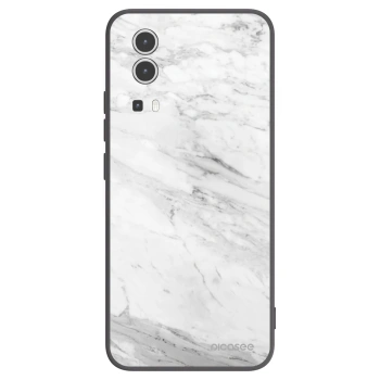 Picasee fekete szilikon tok az alábbi mobiltelefonokra Vivo Y72 5G - White marble