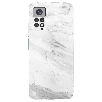 Picasee átlátszó szilikon tok az alábbi mobiltelefonokra Xiaomi Redmi Note 11S 4G - White marble