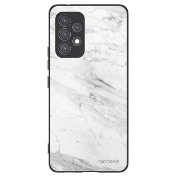 Picasee fekete szilikon tok az alábbi mobiltelefonokra Samsung Galaxy A53 5G A536 - White marble