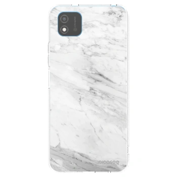 Picasee átlátszó szilikon tok az alábbi mobiltelefonokra Realme C11 (2021) - White marble