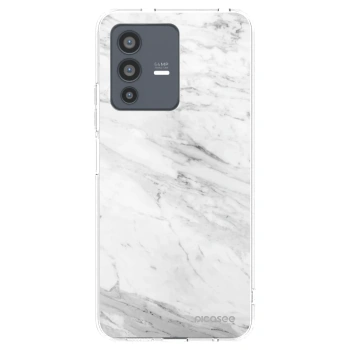 Picasee átlátszó szilikon tok az alábbi mobiltelefonokra Vivo V23 5G - White marble