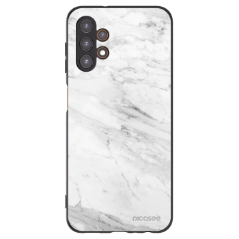 Picasee fekete szilikon tok az alábbi mobiltelefonokra Samsung Galaxy A13 4G A135 - White marble