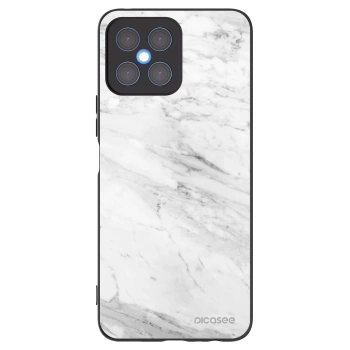 Picasee fekete szilikon tok az alábbi mobiltelefonokra Honor X8 4G - White marble