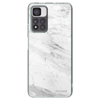 Picasee átlátszó szilikon tok az alábbi mobiltelefonokra Xiaomi Redmi Note 11 Pro+ 5G - White marble