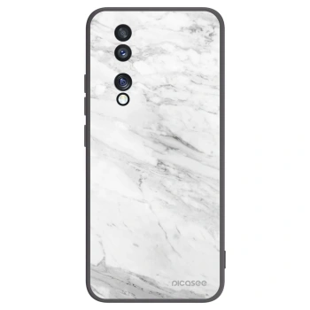 Picasee fekete szilikon tok az alábbi mobiltelefonokra Honor 70 - White marble