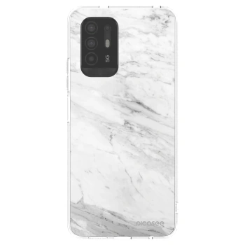 Picasee átlátszó szilikon tok az alábbi mobiltelefonokra OPPO A94 5G - White marble