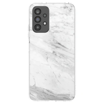 Picasee átlátszó szilikon tok az alábbi mobiltelefonokra Samsung Galaxy A73 5G - White marble