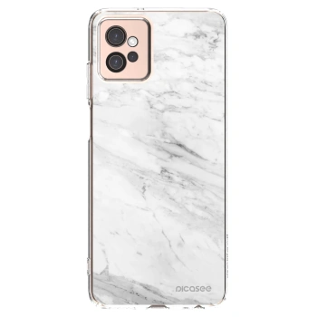 Picasee átlátszó szilikon tok az alábbi mobiltelefonokra Motorola Moto G32 - White marble