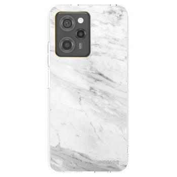 Picasee fekete szilikon tok az alábbi mobiltelefonokra Xiaomi Poco X5 Pro - White marble
