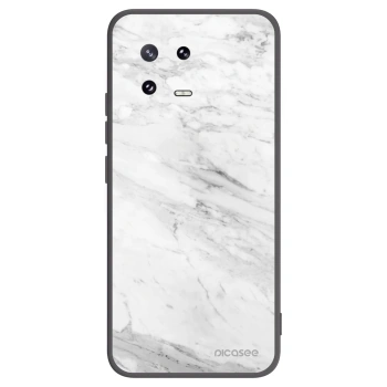 Picasee fekete szilikon tok az alábbi mobiltelefonokra Xiaomi 13 Pro - White marble