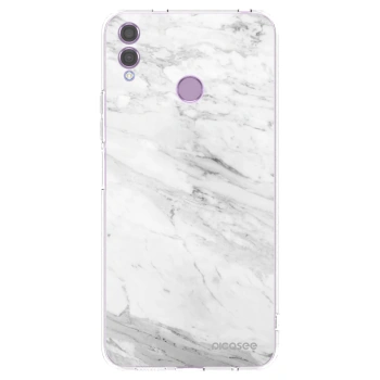 Picasee átlátszó szilikon tok az alábbi mobiltelefonokra Honor 8X - White marble